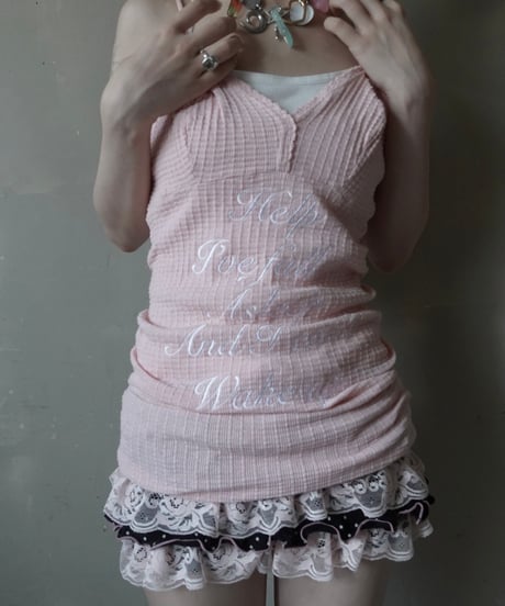 【RE;CIRCLE】 Re Embroidered Camisole Top  /  250724-010