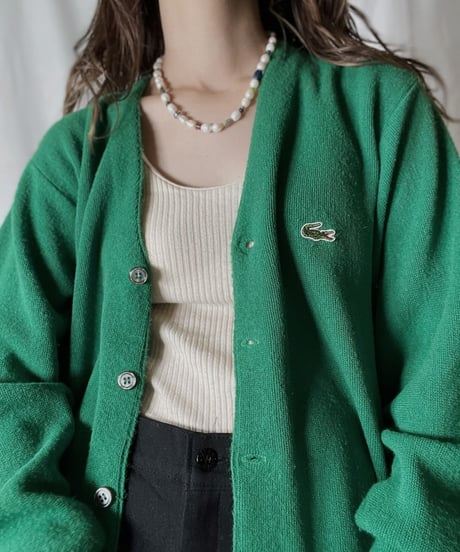 【USED】   LACOSTE Knit Cardigan 12/211126-020