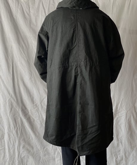 【USED】 Dyed Black US Night Camouflage Hoodie /210310-007