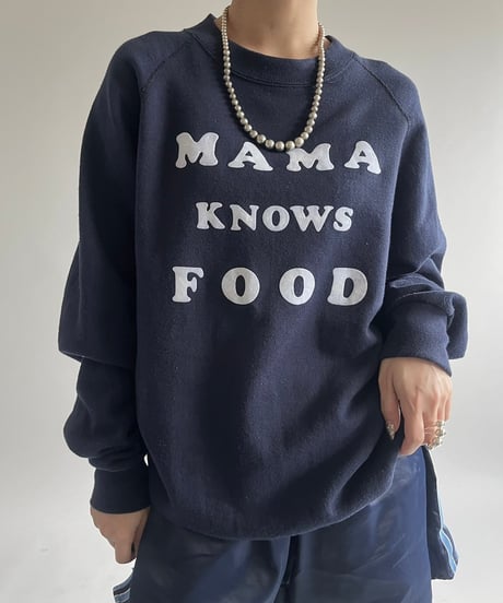 【USED】 Made in USA 90's Santee MAMA Sweat /250215-005