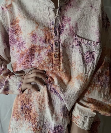 【USED】 Tie Dye Dyeing Mexican Top /210226-021