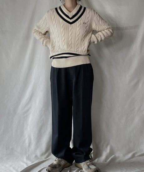 【USED】　FRED PERRY Cable Knit/220127-013