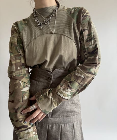 【USED】 Military Camo L/S Top /250412-036