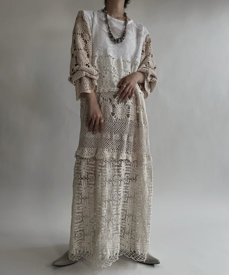 【RE;CIRCLE】 RE Crochet Lace One-piece / 220526-013