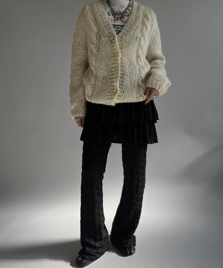 【USED】 Made in Italy Mohair Knit Cardigan /250111-013