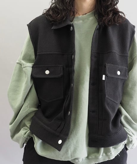 【COSMOS TEXAS】24ss Second Vest Black / 240311-017