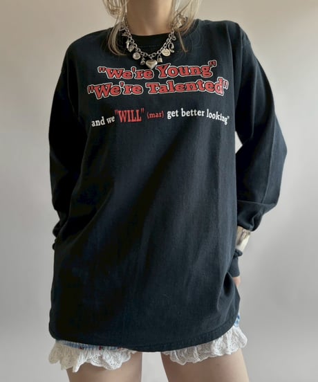 【USED】 Made In USA GILDAN We're Young We're Talented L/S Tee / 260418-006