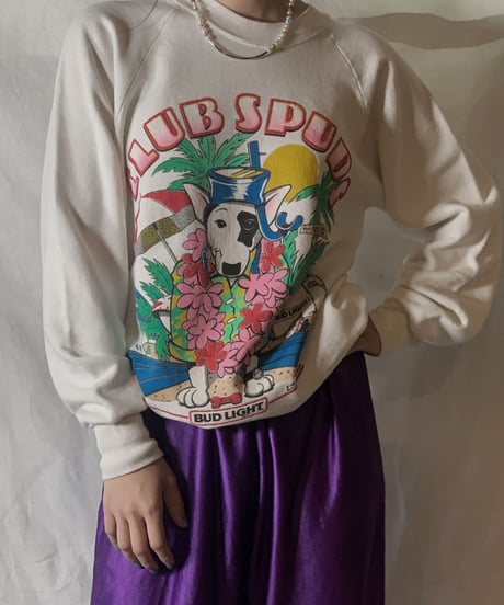 【USED】  CLUB SPUDS BUD LIGHT Sweat /210310-017