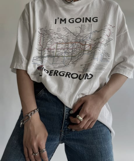 【USED】 Short Sleeved T-shirt Route Map/ 220611-021