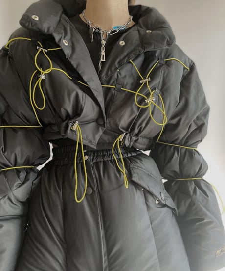 【RE;CIRCLE】 RE Draw Code Short Down Jacket + Skirt / 230126-013