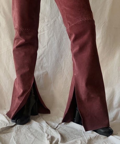 【USED】Fake Suede Pants/210217-038