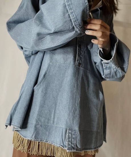 【RE;CIRCLE】 Remake Denim Mexican Parker③/210906-014