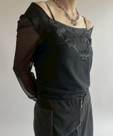 【USED】  Design L/S Sheer Top / 250517-030