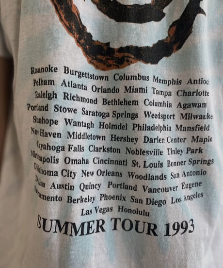 【USED】MADE IN USA  Band T-shirt SPIN DOCTORS SUNNER TOUR 1993s / 230703-007