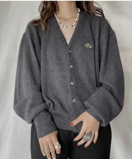 【USED】   LACOSTE Knit Cardigan⑨/211126-017
