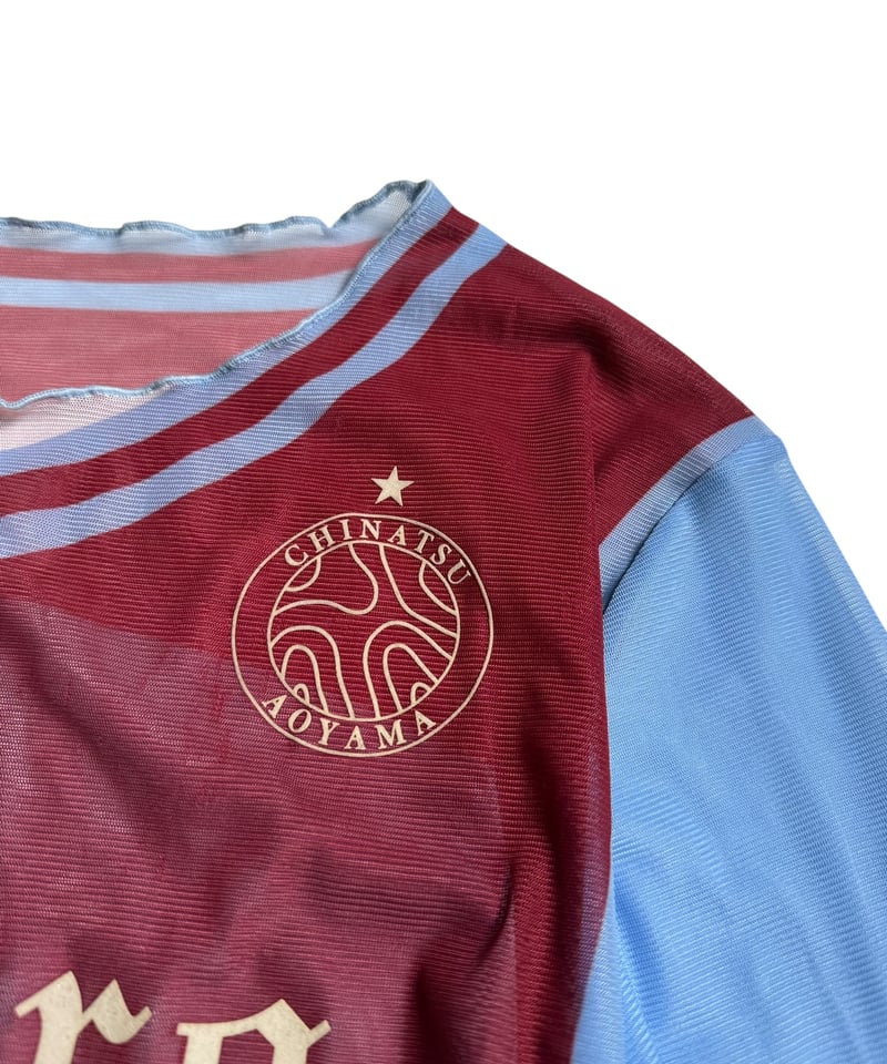 NEW】Chinatsu Aoyama × UMBRO Tule Tee Burgundy