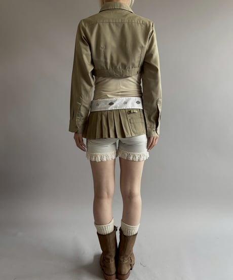 【Chinatsu Aoyama】 RE Makers Shirt Khaki / 260702-027