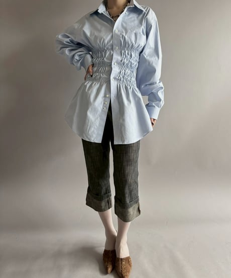 【RE;CIRCLE】 RE Shirring Shirt / 260409-010