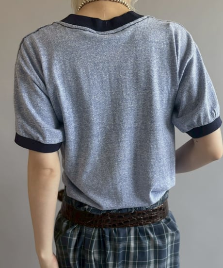 【USED】 Made in USA Mickey Mouse Ringer T-Shirt / 260523-010