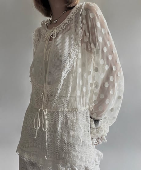 【USED】 Lace Patterned Long One-Piece/250906-025