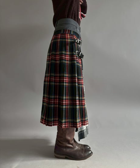 【RE;CIRCLE】 RE Kilt Long Skirt / 260108-003