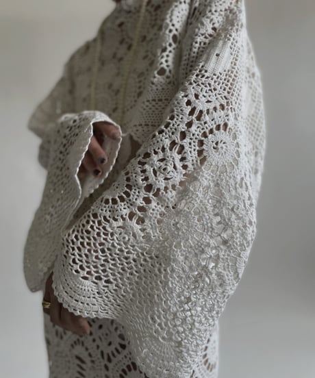 【RE;CIRCLE】 RE Crochet Lace Shirt Tops / 220427-011