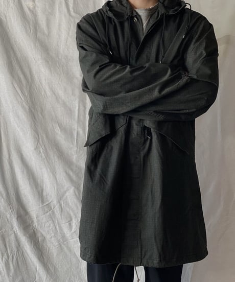 【USED】 Dyed Black US Night Camouflage Hoodie /210310-007