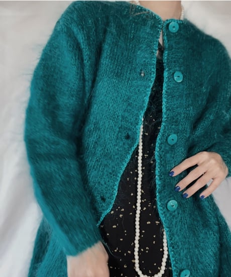 【USED】    Mohair Knit Cardigan/211216-020