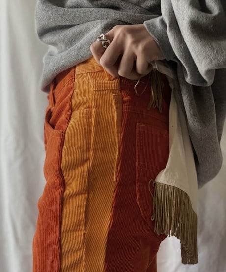 【RE;CIRCLE】 Remake Corduroy Side Line Pants④/210317-006