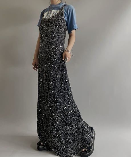 【USED】 Spangle Camisole One-Piece/ 230715-028