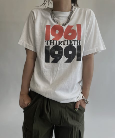 【USED】 T Shirt "1961 thirtieth 1991" / 220806-013