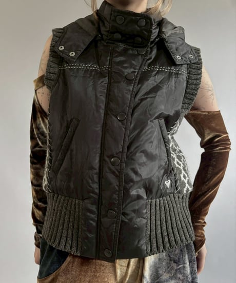 【USED】 ROXY Padded Knit Vest / 260117-008
