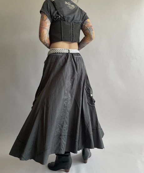【USED】 Cargo Pocket Long Skirt/ 240914-015