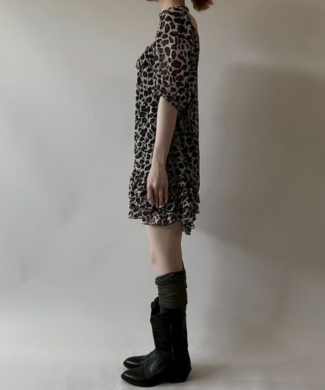 【USED】 Leopard Pattern S/S One-Piece  / 250628-003