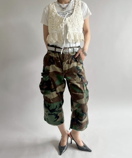 【RE;CIRCLE】RE Crochet Short Vest / 250515-006
