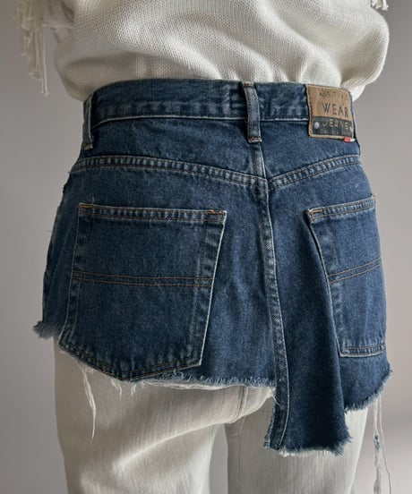 【USED】 Cut Off Denim Skirt / 260207-014