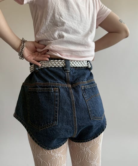 【USED】 adidas IVY PARK Design Wide Denim Shorts/250510-071