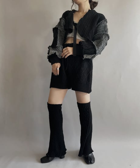 【RE;CIRCLE】 RE Alan Knit Bolero Black / 221006-011