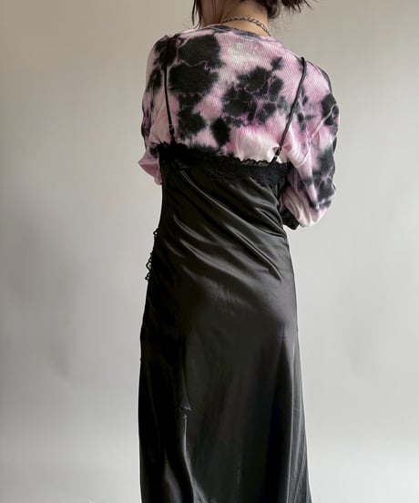 【USED】 Lace Pattern Camisole Long One-Piece   /250412-032