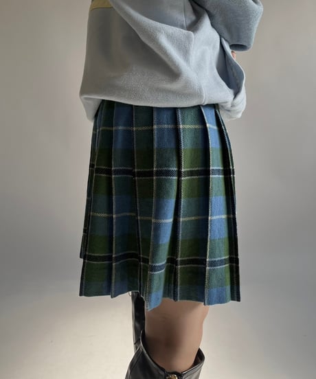 【USED】 Check Pattern Kilt Skirt /250118-014