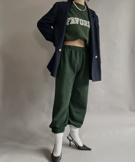 【USED】 Sweat Pants Green / 230128-014