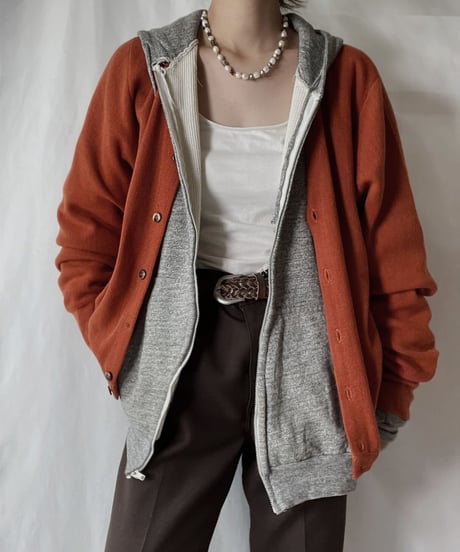【USED】 Acrylic Knit Cardigan④/210930-033