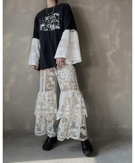 【RE;CIRCLE】 RE Crochet L/S Top⑧/20220317-013