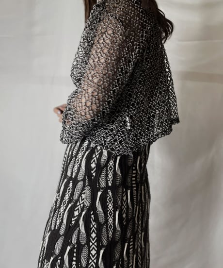 【USED】  Crochet Knit L/S Top ③/211014-036