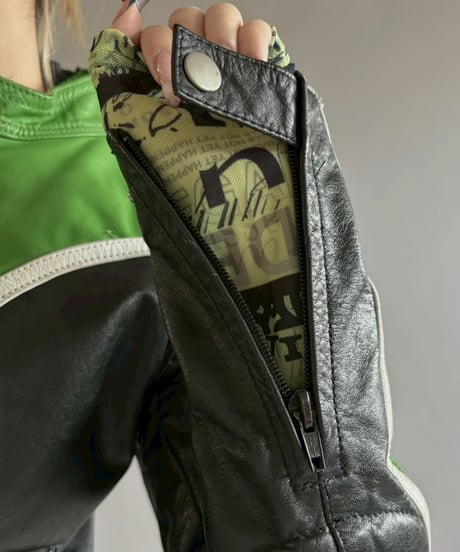 【USED】 Motor Cycle Leather Jacket / 251227-001