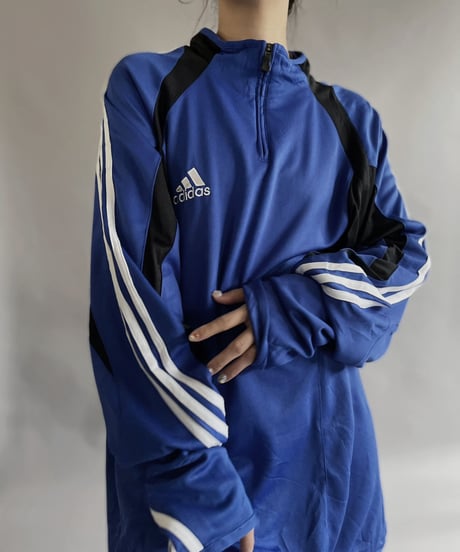 【USED】  Adidas Jersey  Half Zip Top/ 230415-017