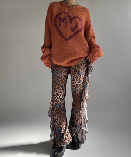 【USED】 HEAVEN Patterned Alpaca Knit Top /250104-026