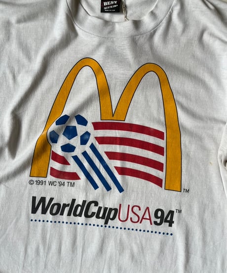 【USED】 Made in USA Screen Stars Vest 94's WORLD CUP T-Shirt /240729-088