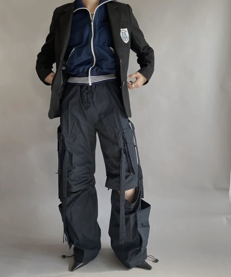 【USED】 Zip-up Top Navy / 230128-023