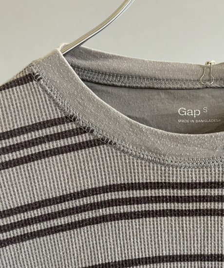 【USED】 GAP Border Pattern Thermal Top / 260613-004